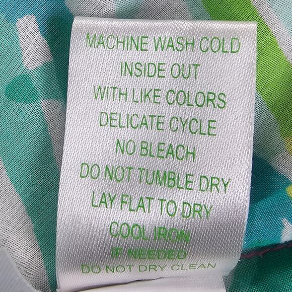 Lilly Pulitzer Tunic Shirt Womens Small Green Pink Amelia Island Tropical Storm - Picture 11 of 14